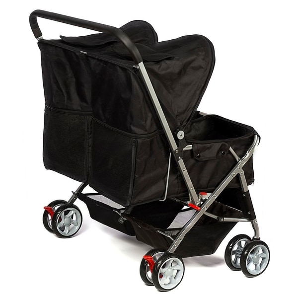 twin double pet stroller