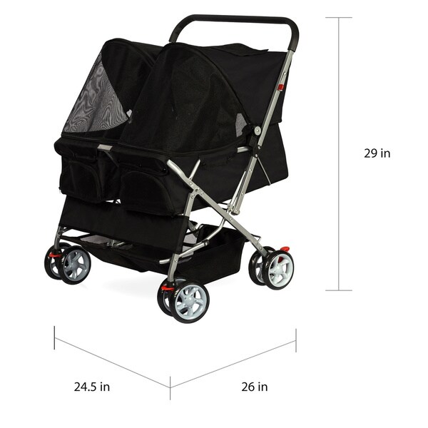 paws and pals double stroller