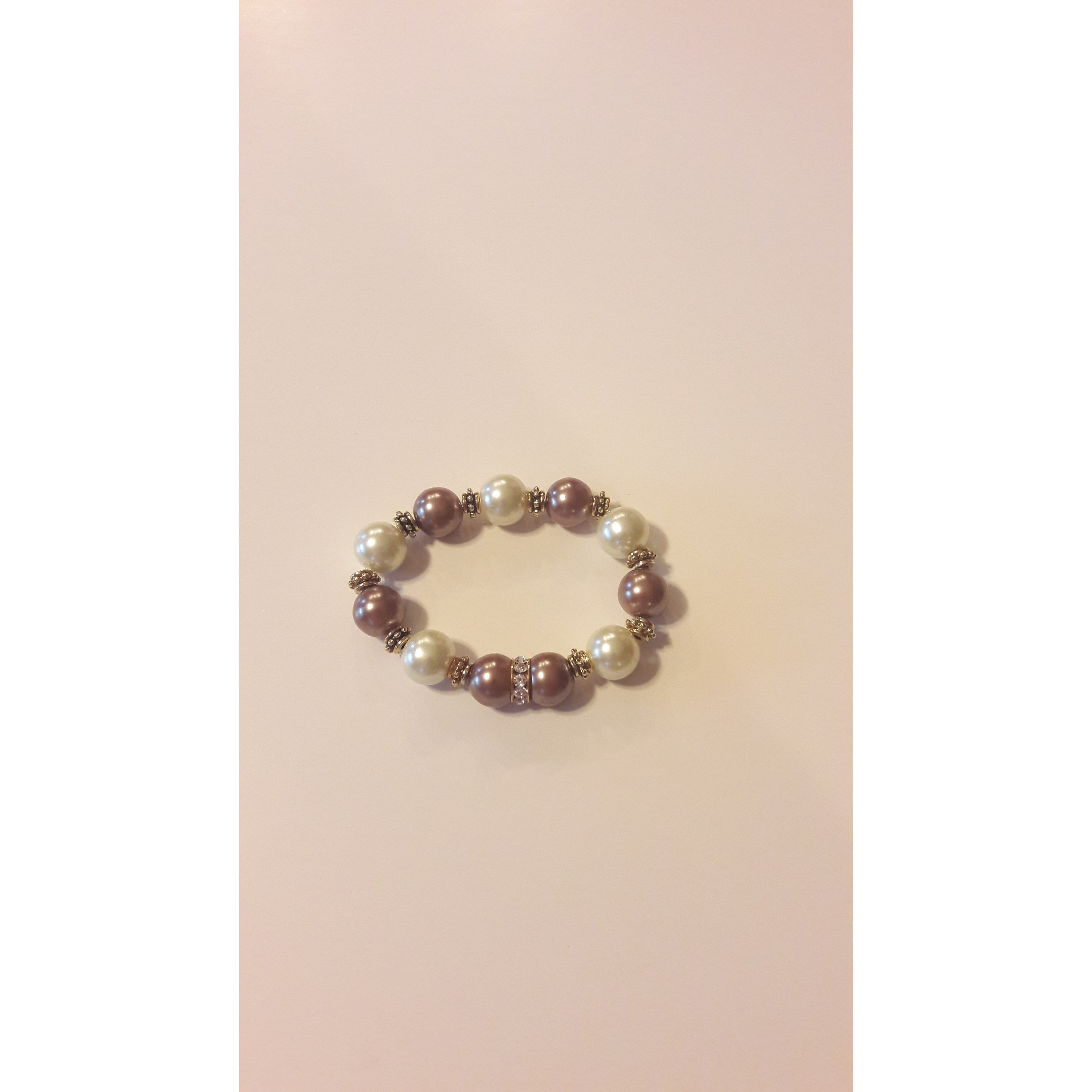 faux pearl bracelet