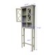 Glitzhome Bathroom Cabinet Spacesaver, Gray - Thumbnail 7