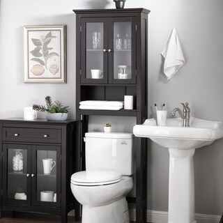 glitzhome bathroom cabinet space saver