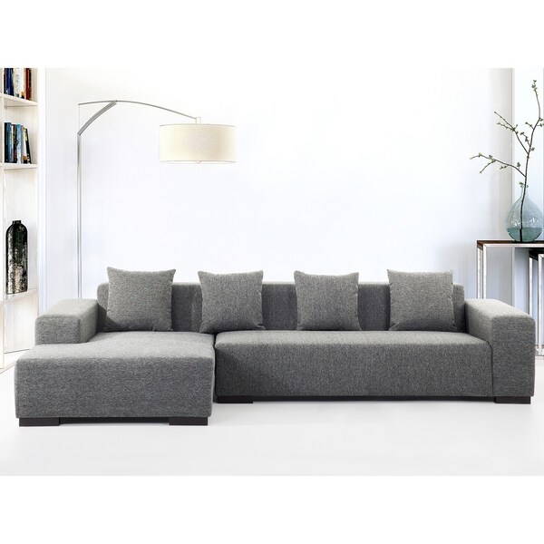 Modern Sectional Sofa Dark Gray Fabric Lungo R Free Modern Sectional Sofa Dark Gray Fabric Lungo R