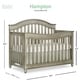 preview thumbnail 6 of 10, Evolur Hampton 5 in 1 Convertible Crib