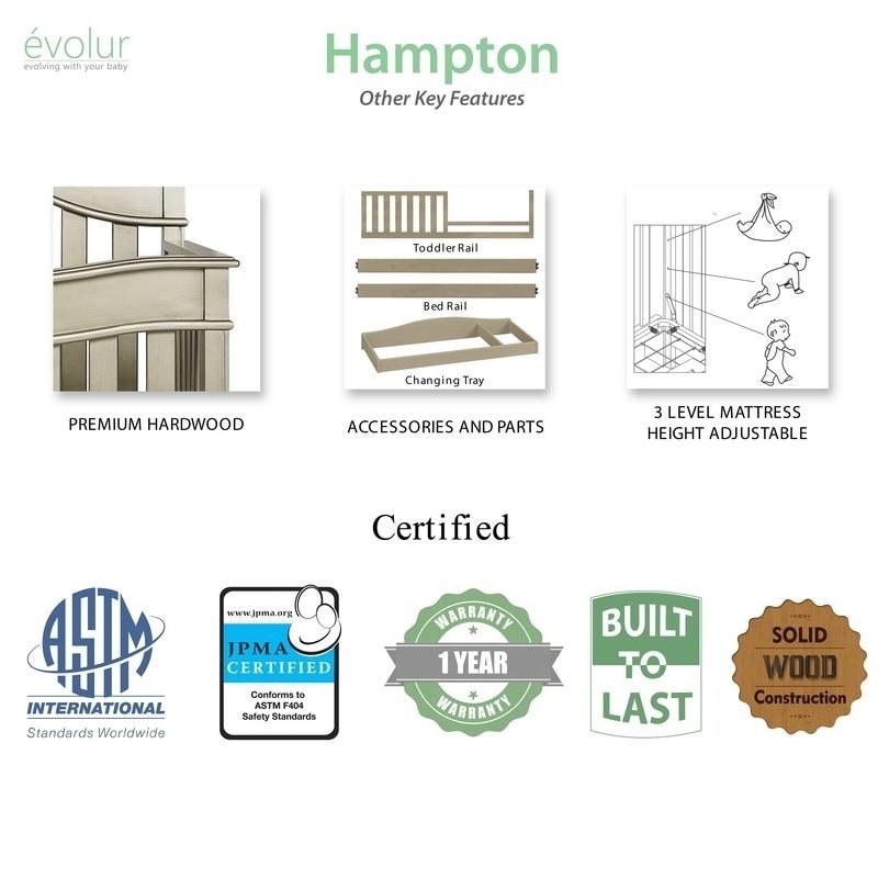 evolur hampton crib