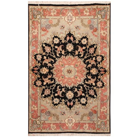 Handmade One-of-a-Kind Tabriz Wool and Silk Rug (Iran) - 3' x 5'