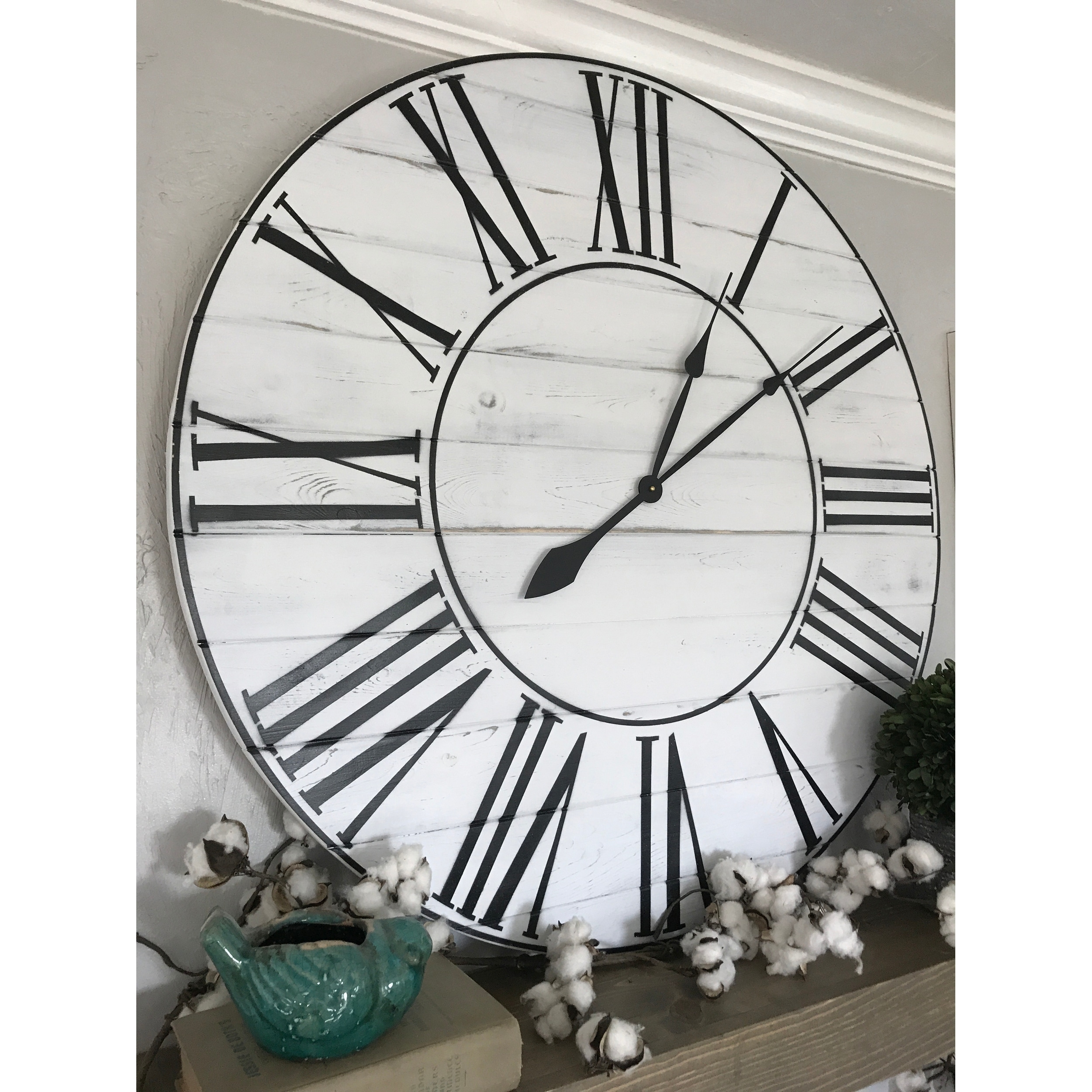 36 inch metal wall clock