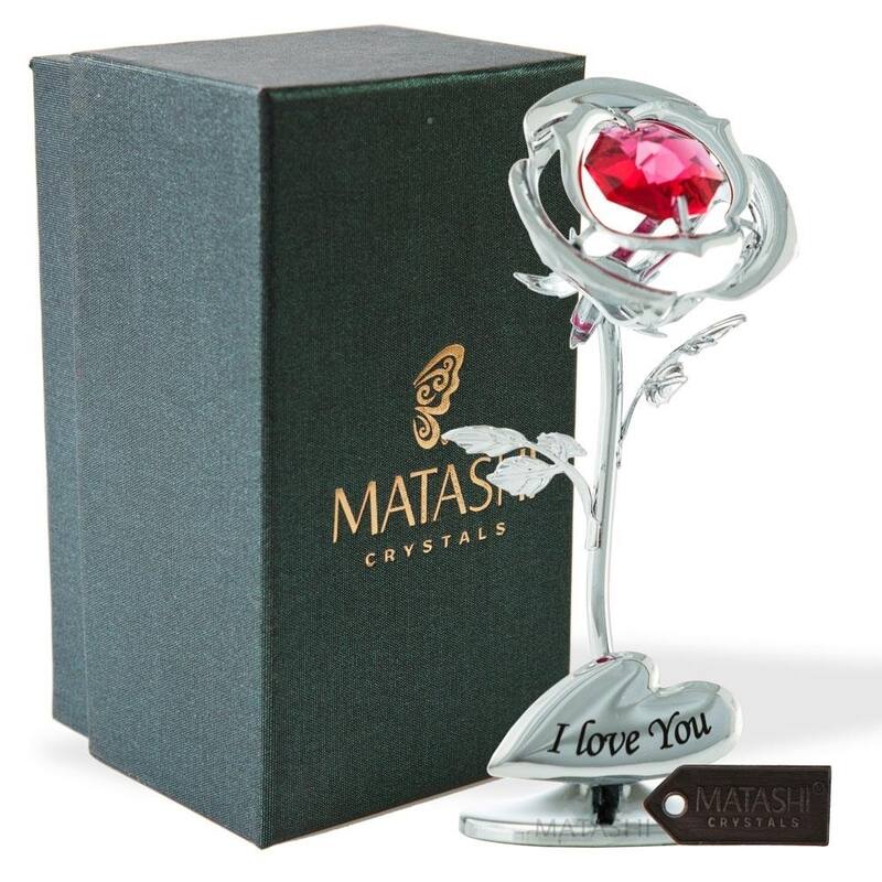 Matashi Single Rose Flower Ornament-- 3 color options (Gold, Rose Gold,Silver)