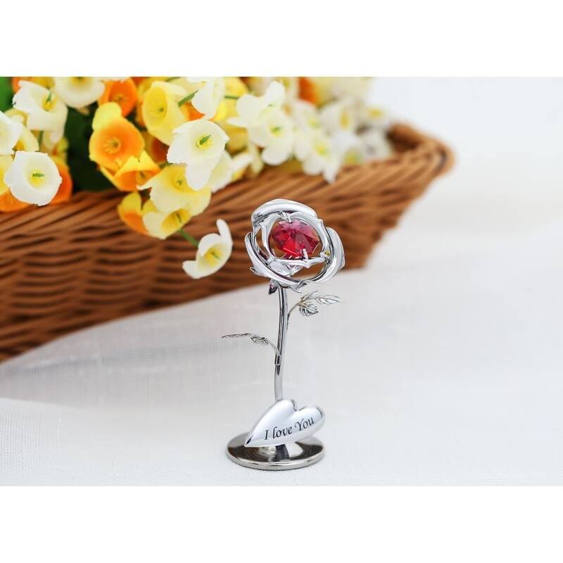 Matashi Single Rose Flower Ornament-- 3 color options (Gold, Rose Gold,Silver)