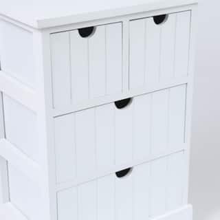 Shop White Beadboard Wood Cabinet On Sale Overstock 19224144