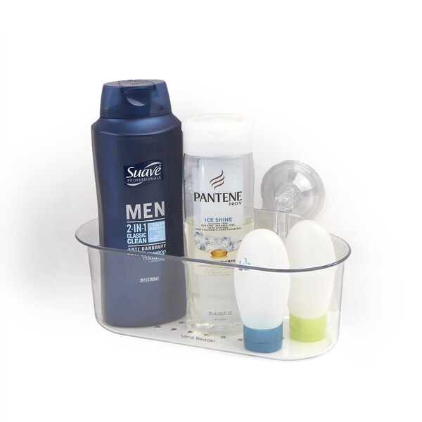 Shop Mind Reader Clear Suction Cup Bathroom Shower Caddy Organizer