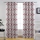 preview thumbnail 46 of 50, Jarvenpaa Insulated Blackout Grommet Window Curtain Panel Pair 52" width x 84 " length - Red/Grey