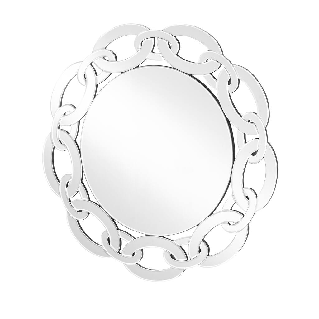 Sparkle 31 in. Contemporary Rectangle Mirror in Clear