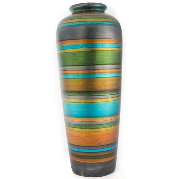 Stripes 20" Ceramic Water Jug Floor Vase Bed Bath & Beyond 19246943