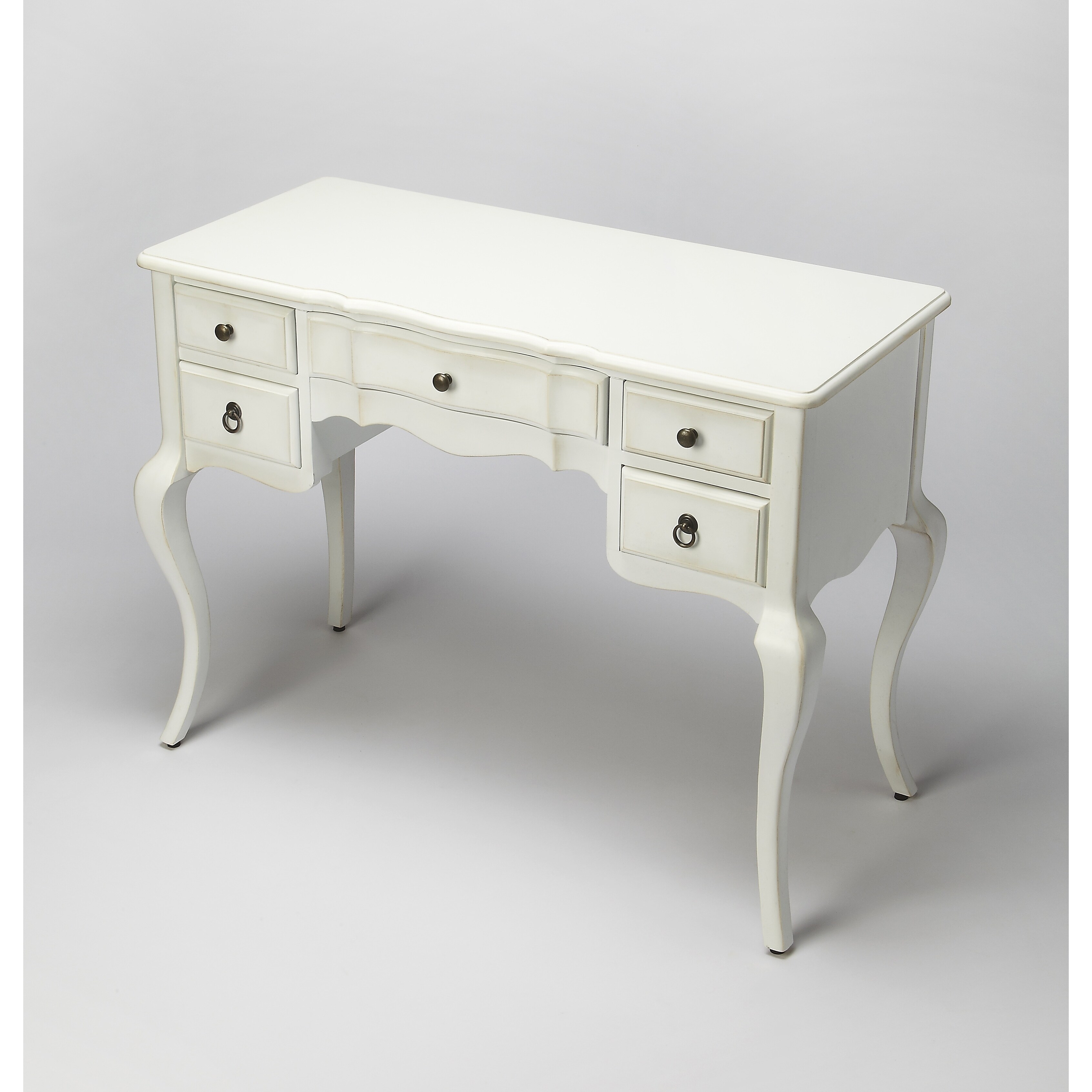 Shop Handmade Sadie Cottage White Writing Desk Overstock 19247031