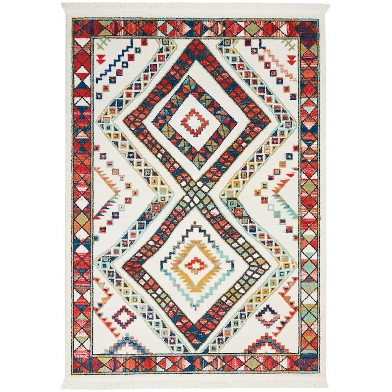 Nourison Tribal Decor Diamond Area Rug