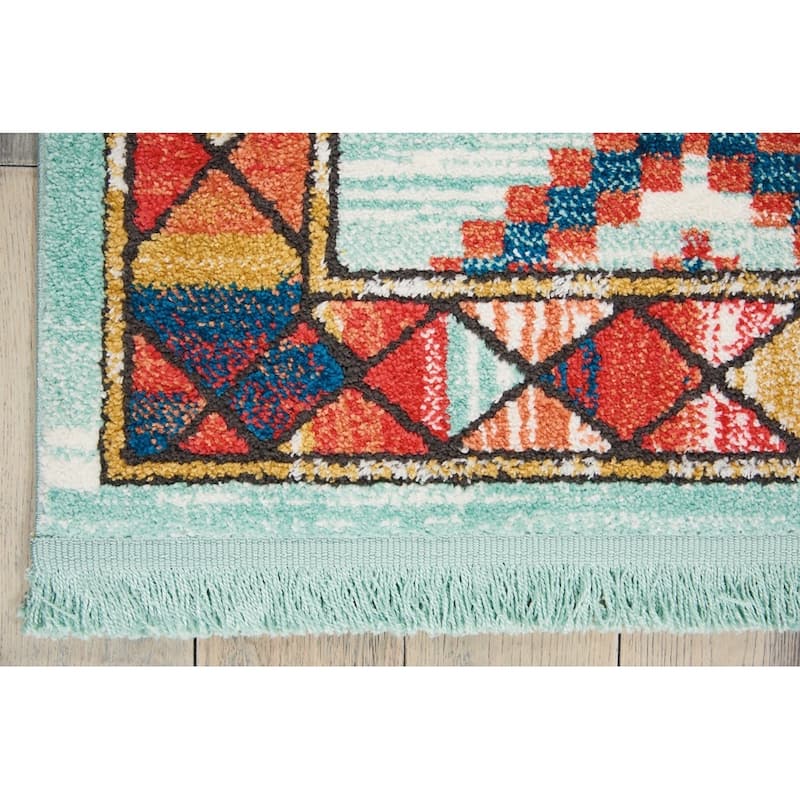 Nourison Tribal Decor Diamond Area Rug