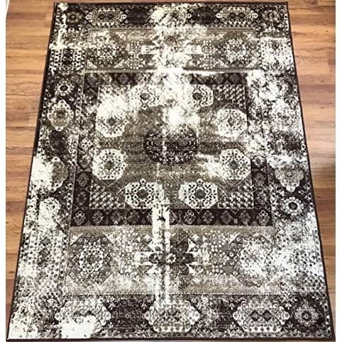 Antep Rugs Zeugma Collection 296 N/A Area Rug Brown Beige - 7'10" x 10'