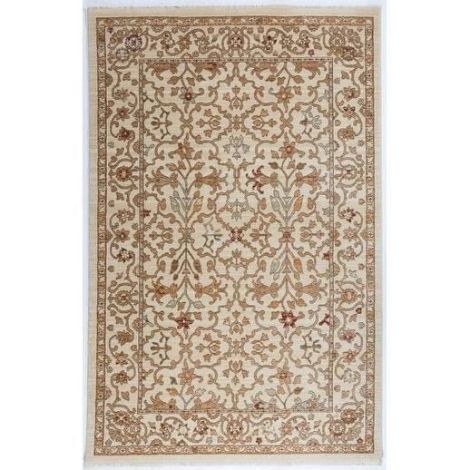 Antep Rugs ORIENTAL Collection ROYAL Floral Area Rug IVORY/IVORY 5' X 8' - N/A