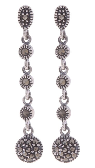 Glitzy Rocks Sterling Silver Marcasite Earring On Free Glitzy Rocks Sterling Silver Marcasite Earring