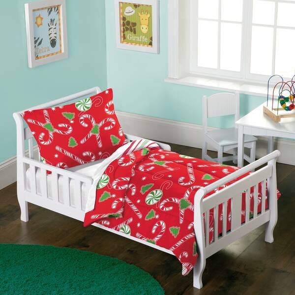Shop Dream Factory Candy Cane 2 Piece Toddler Comforter Set Free