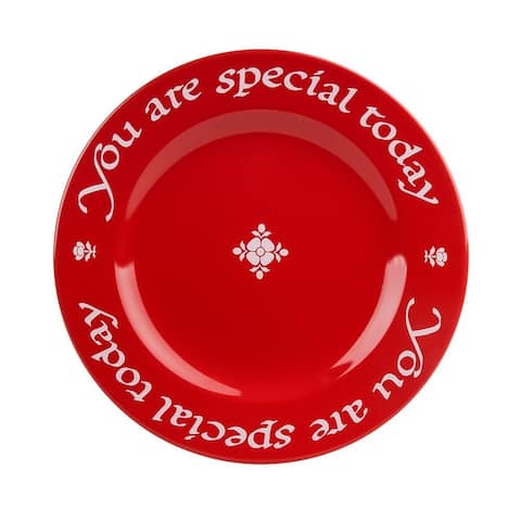 Waechtersbach "You Are Special Today" Red Plate, Giftboxed