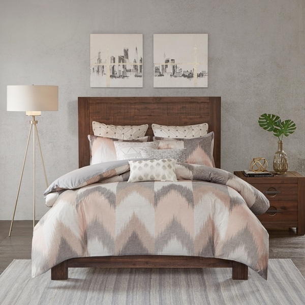 Carson Carrington Kallaste Blush Cotton Printed Comforter 3-piece Set
