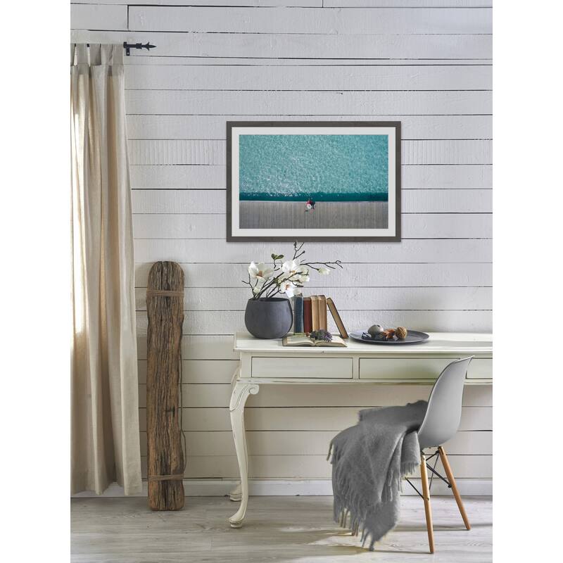 'Tranquillum' Framed Painting Print - Multi-Color