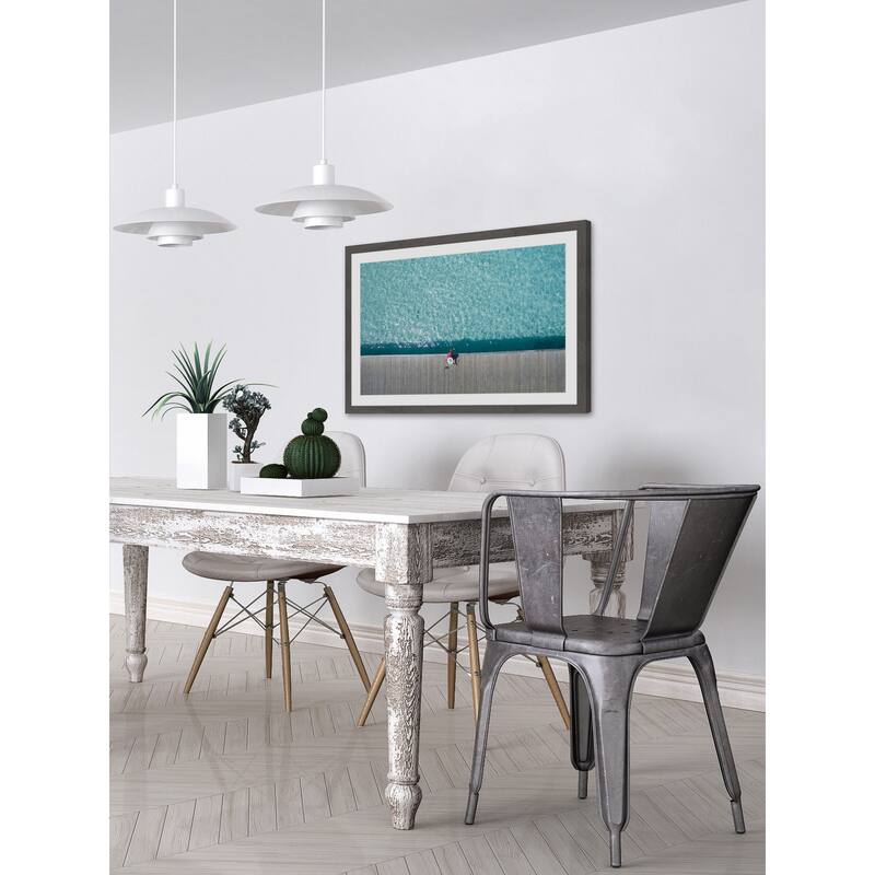 'Tranquillum' Framed Painting Print - Multi-Color