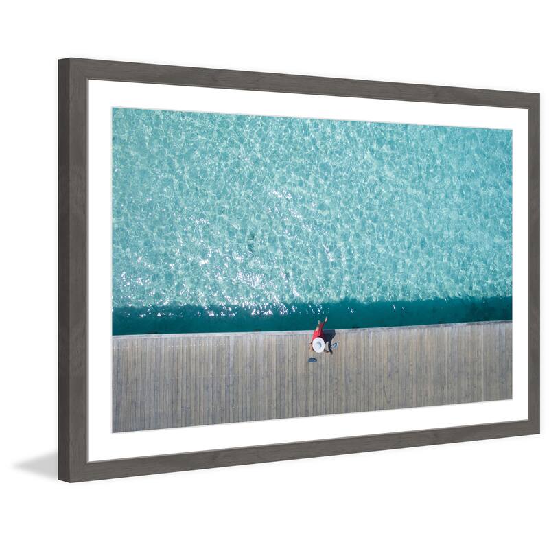 'Tranquillum' Framed Painting Print - Multi-Color