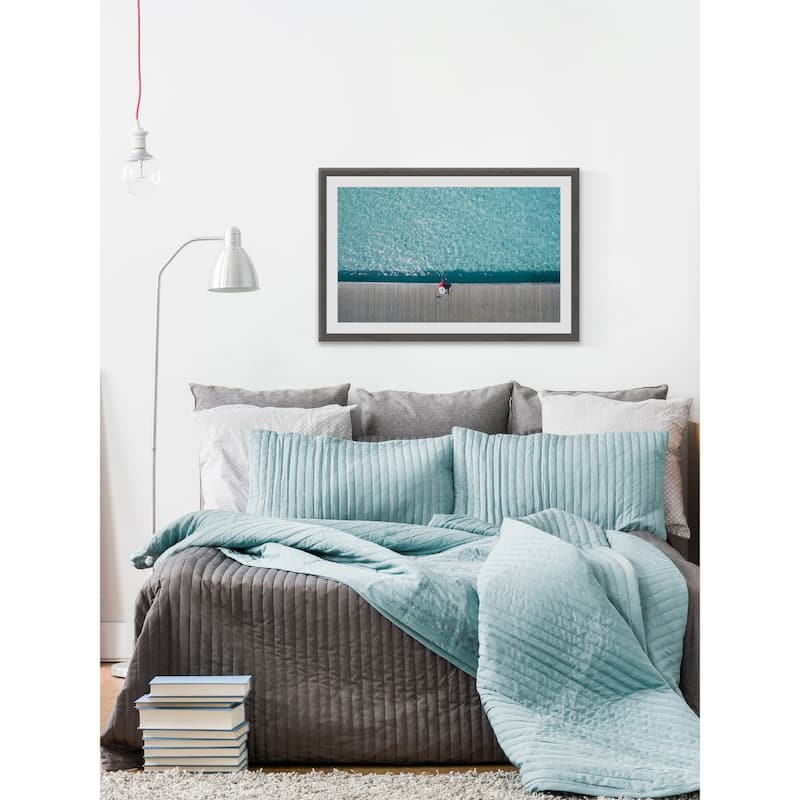 'Tranquillum' Framed Painting Print - Multi-Color