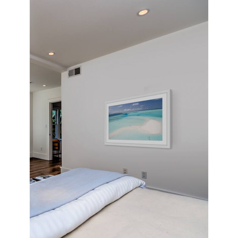 'Clear Blue Sea' Framed Painting Print - Multi-Color