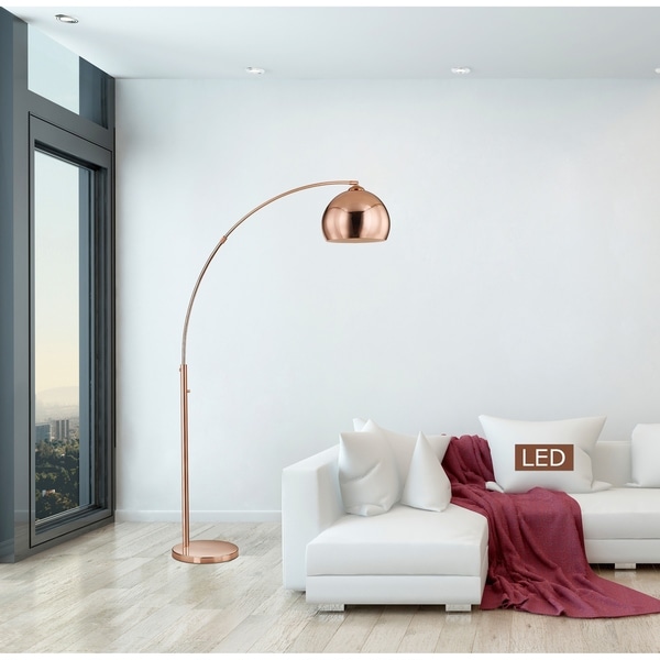 rose gold freestanding lamp