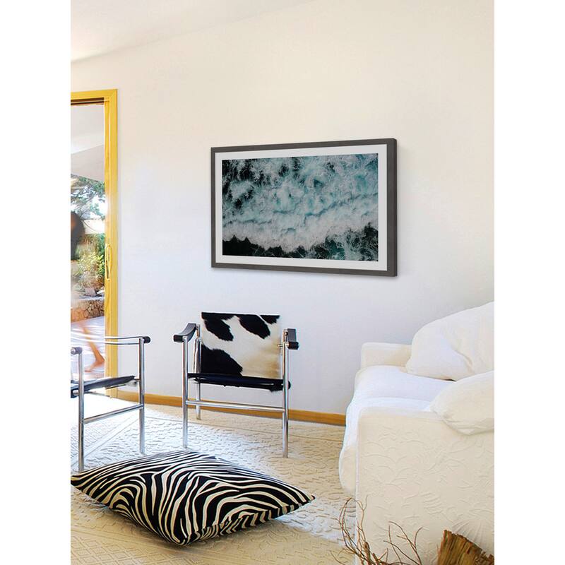 'White Expanse' Framed Painting Print