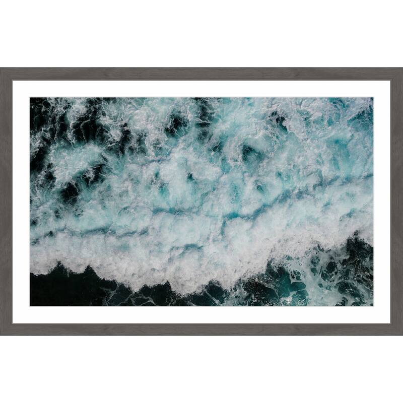 'White Expanse' Framed Painting Print