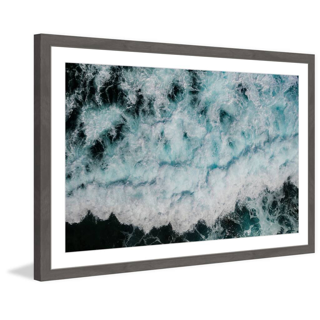 'White Expanse' Framed Painting Print