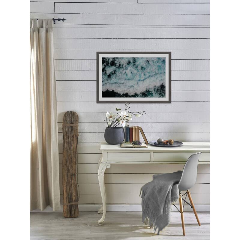 'White Expanse' Framed Painting Print