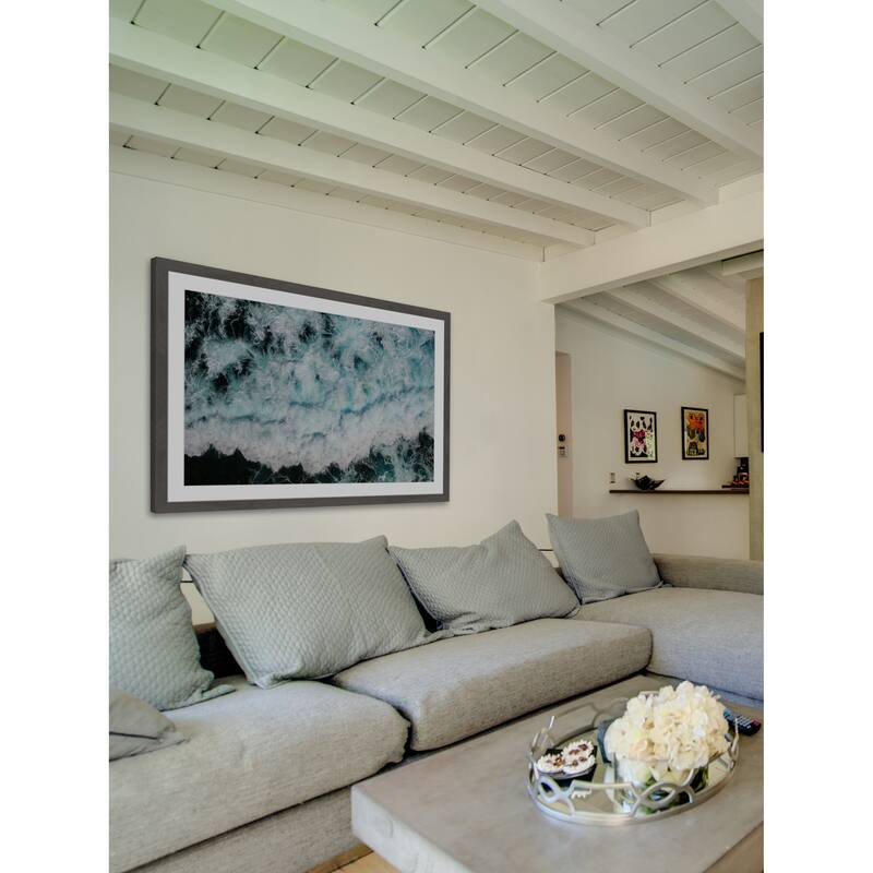 'White Expanse' Framed Painting Print