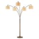 preview thumbnail 5 of 3, Artiva Lucianna 83" Antique Bronze 5-Arch LED Floor Lamp W/Dimmer