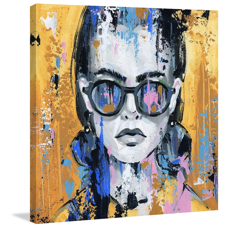 'Serious Chic' Painting Print on Wrapped Canvas - Multi-Color