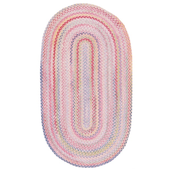 Shop Cutting Garden Pink Oval Braided Rugs - Overstock - 19268522