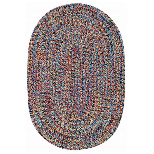 Capel Rugs Sea Glass Bright Multi Oval Outdoor Braided Rugs