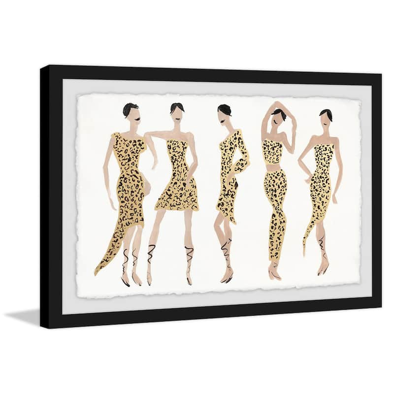'Cheetah Girls' Framed Painting Print - Multi-Color