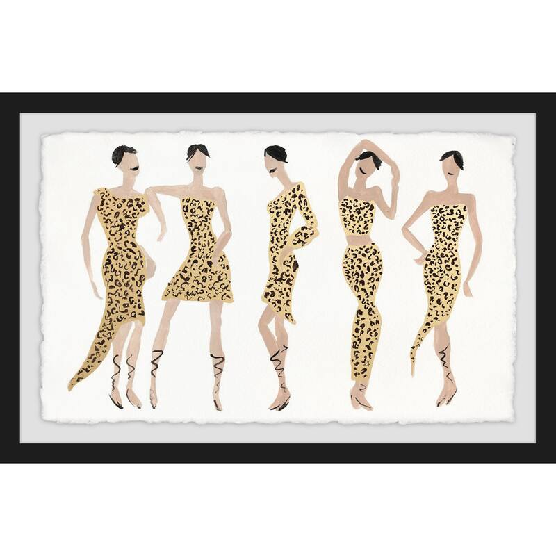 'Cheetah Girls' Framed Painting Print - Multi-Color