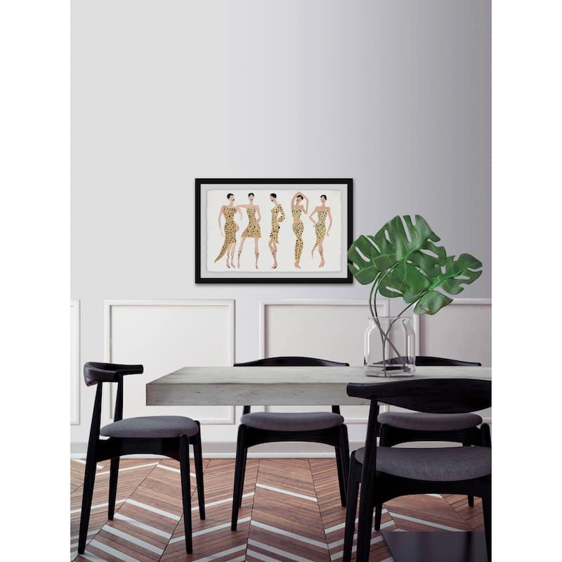 'Cheetah Girls' Framed Painting Print - Multi-Color