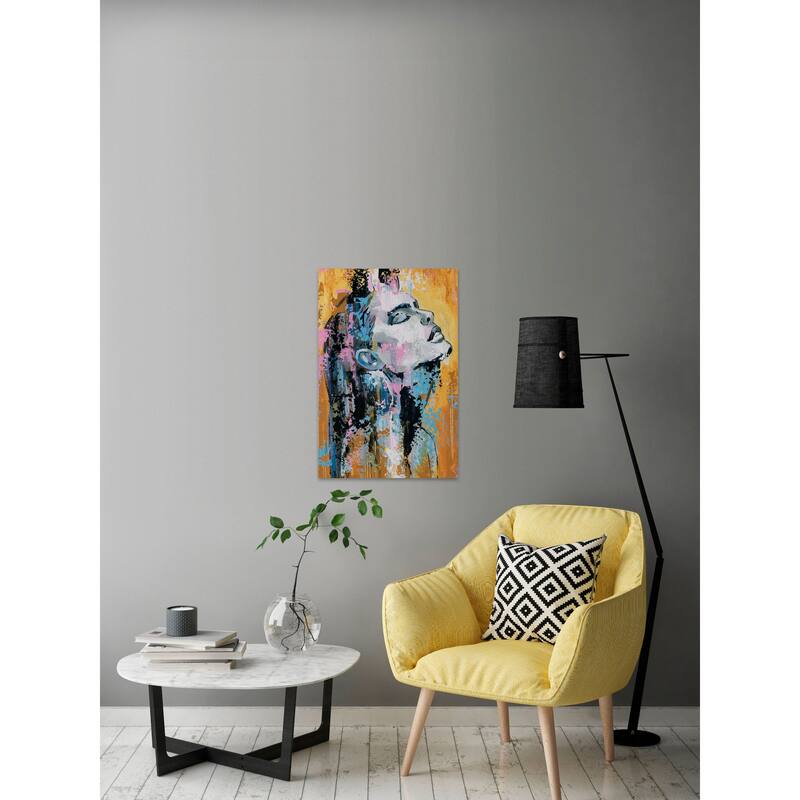 'Glamour Pose' Painting Print on Wrapped Canvas - Multi-Color