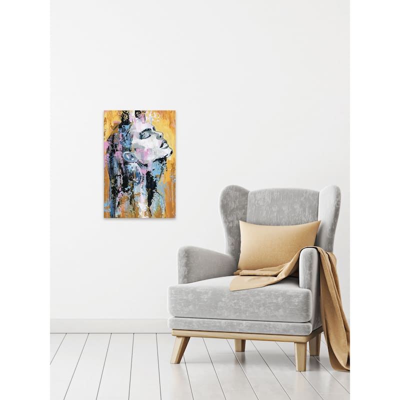 'Glamour Pose' Painting Print on Wrapped Canvas - Multi-Color