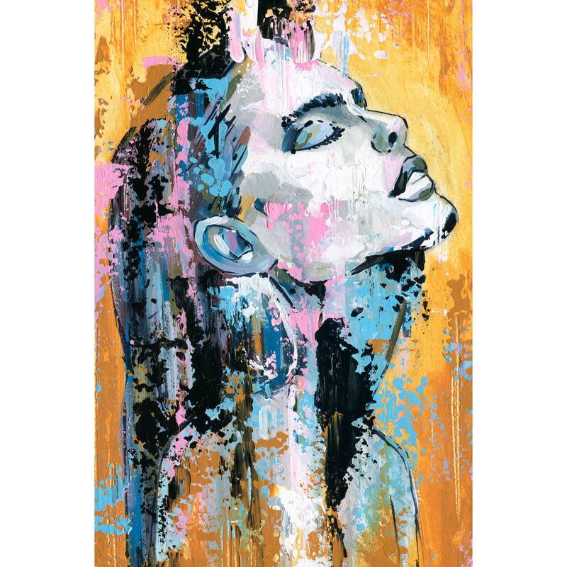'Glamour Pose' Painting Print on Wrapped Canvas - Multi-Color
