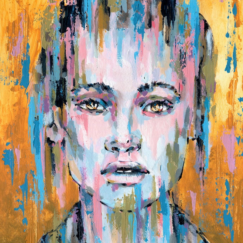 'Through the Rain' Painting Print on Wrapped Canvas - Multi-Color