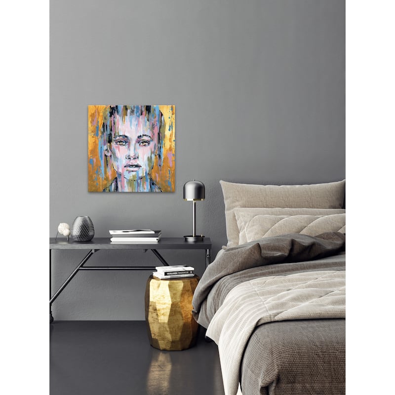 'Through the Rain' Painting Print on Wrapped Canvas - Multi-Color