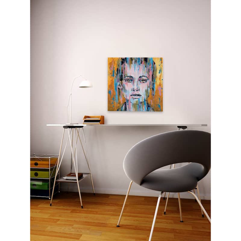 'Through the Rain' Painting Print on Wrapped Canvas - Multi-Color